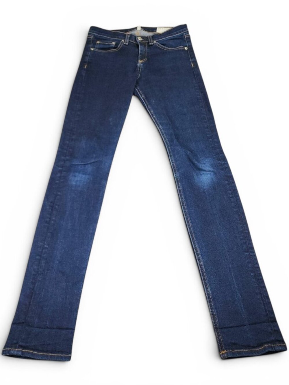 rag & bone High Rise Skinny Jeans Dark Wash Stretch Denim Size 26